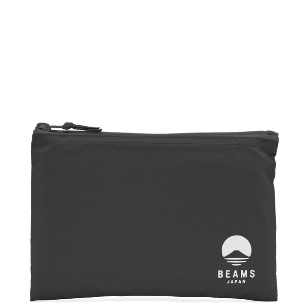 BEAMS JAPAN Logo A5 Flat Pouch