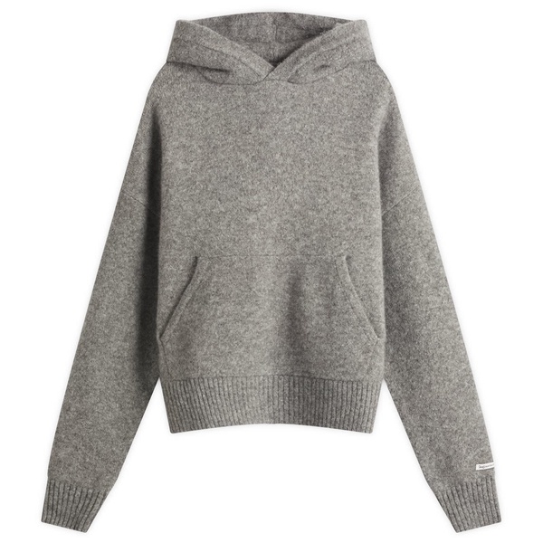 about:blank Mohair Knitted Logo Hoodie