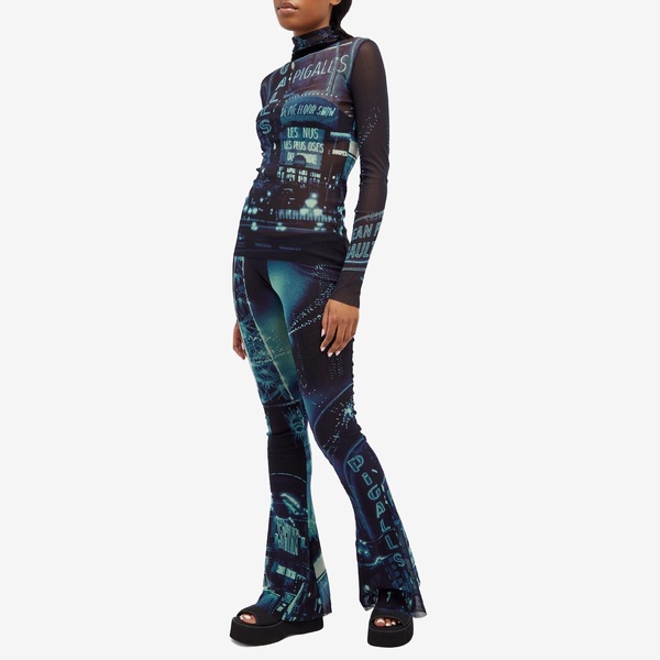 Jean Paul Gaultier Pigalle Print Mesh Trousers