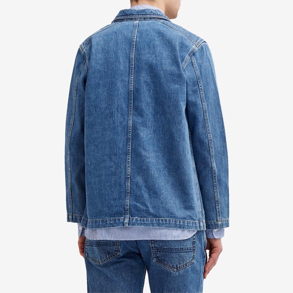 Drake's Selvedge Denim Chore Jacket