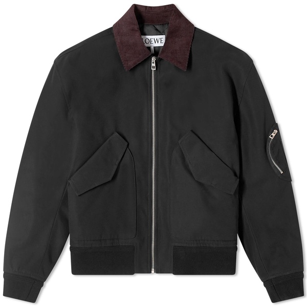 Loewe Cord Collar Bomber Jacket