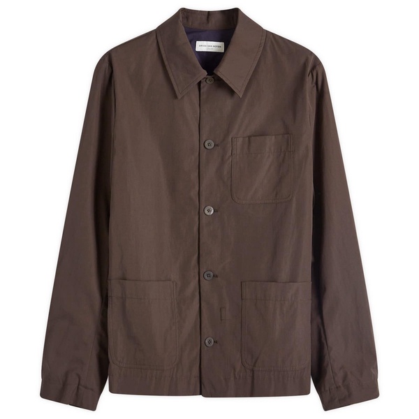 Dries Van Noten Collap Cotton Shirt Jacket