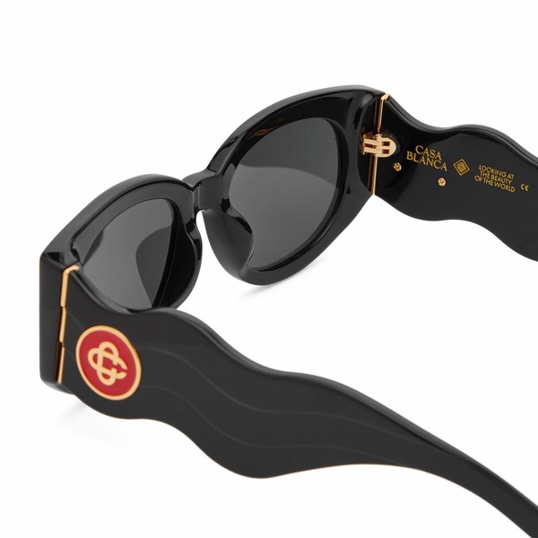 Casablanca Oval Wave Sunglasses