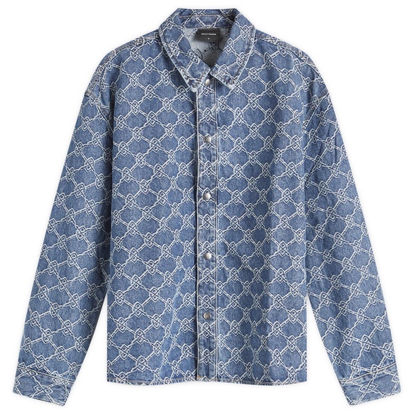 Daily Paper Rahul Shield Monogram Denim Jacket