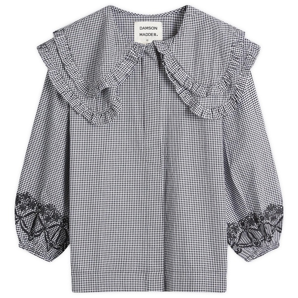 Damson Madder Lois Double Collar Blouse