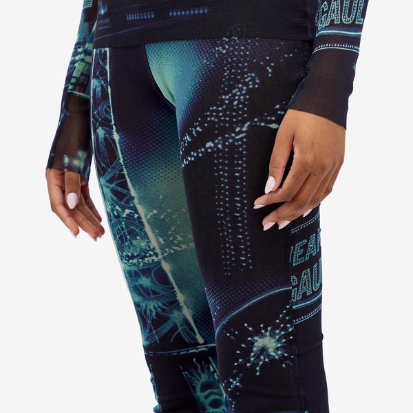 Jean Paul Gaultier Pigalle Print Mesh Trousers