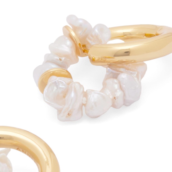 Anni Lu Pearl Power Hoop Earrings