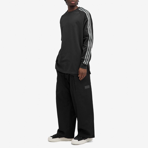 Y-3 3 Stripe Long sleeve T-shirt