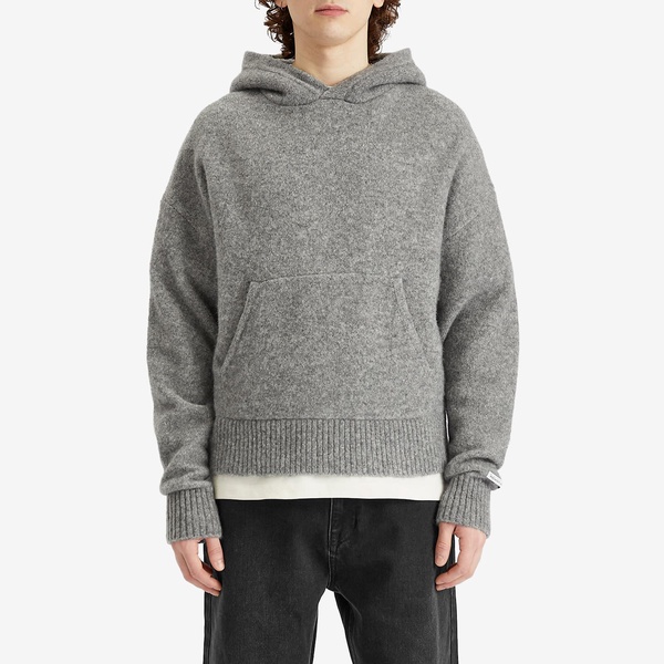 about:blank Mohair Knitted Logo Hoodie