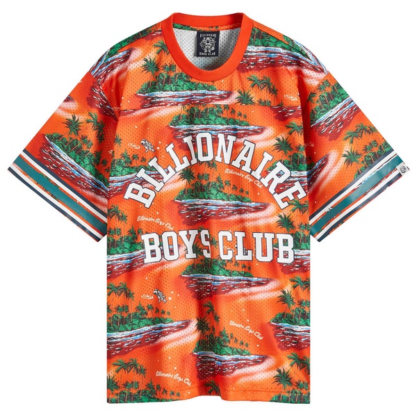 Billionaire Boys Club Tropical Print Football Top