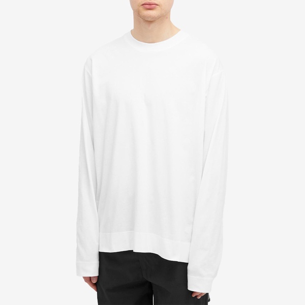 Dries Van Noten Hemron Poplin Back Long Sleeve T-Shirt