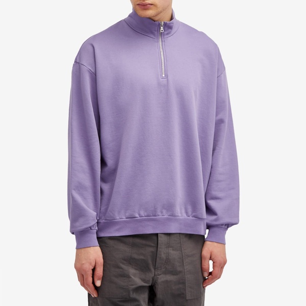 Auralee Quarter Zip Sweat