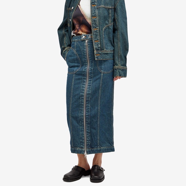 Eckhaus Latta Denim Zip Skirt