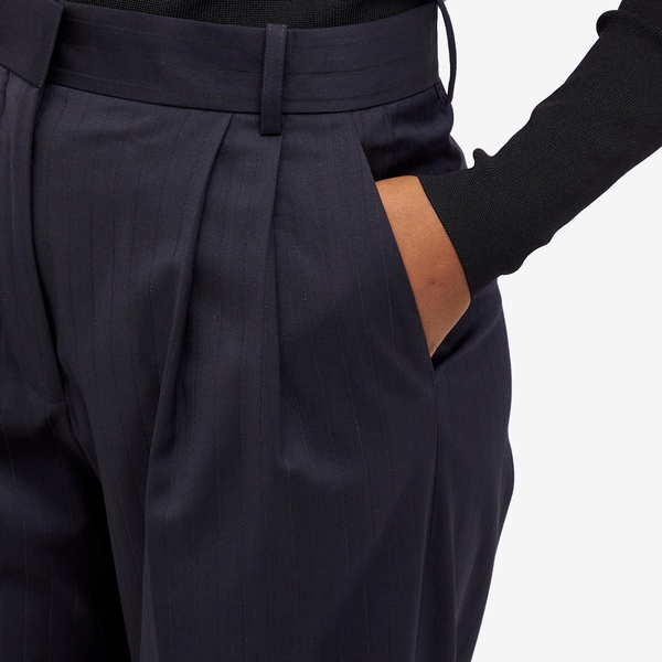 Róhe Wide leg pleated trousers