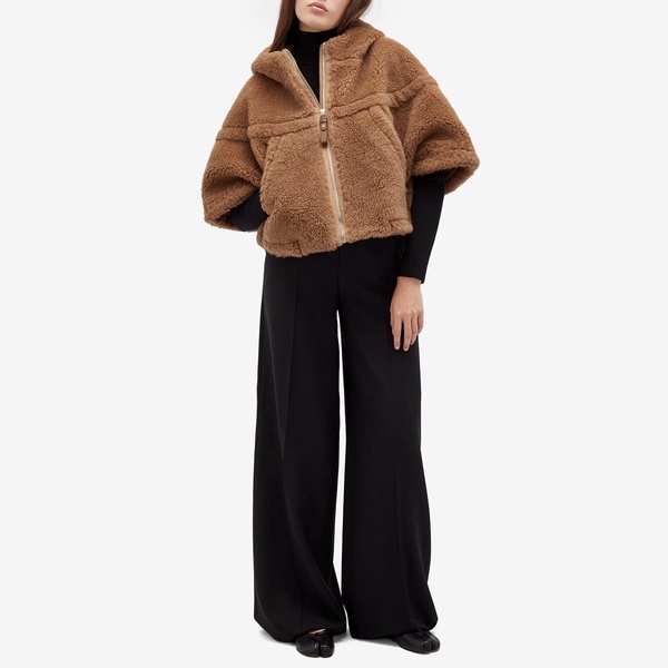 Max Mara Shearling Teddy Poncho