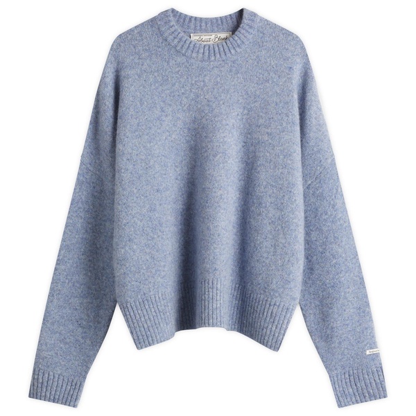 about:blank Mohair Knitted Logo Crewneck Jumper