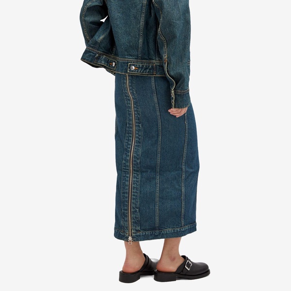 Eckhaus Latta Denim Zip Skirt