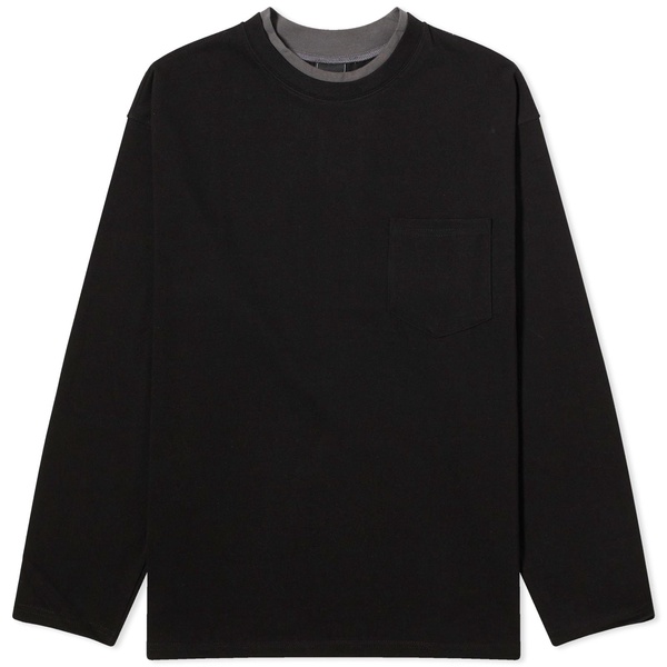 FrizmWORKS Double Neck Longsleeve Pocket T-shirt