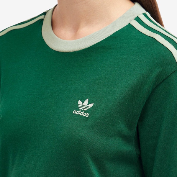 Adidas 3 Stripe Regular Long Sleeve T-Shirt