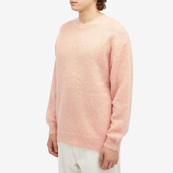 Auralee Kid Mohair Crew Knit