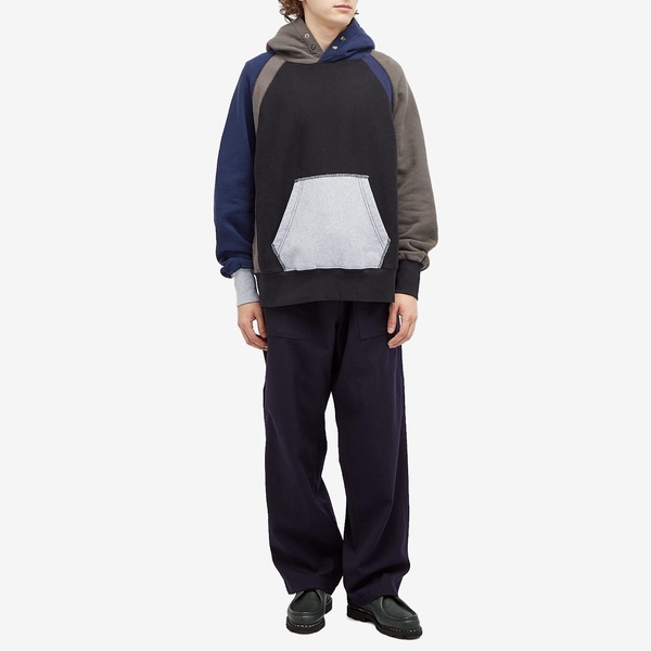 Engineered Garments Raglan Combo Hoodie