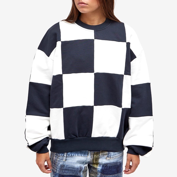 Sunnei Dama Patchwork Crew Sweater