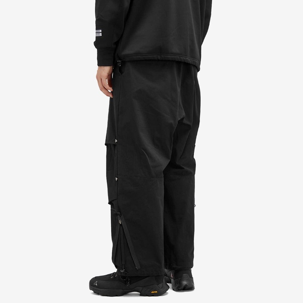 Poliquant Wide Zip Tucked Pants