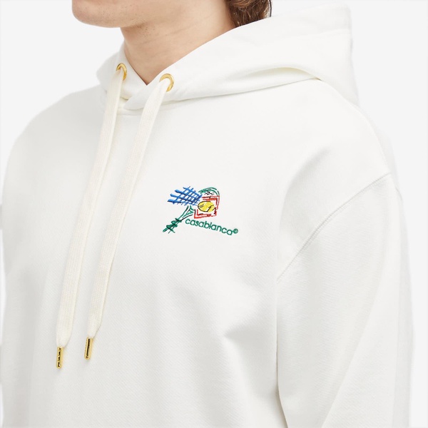 Casablanca Croquis de Tennis Embroidered Hoodie