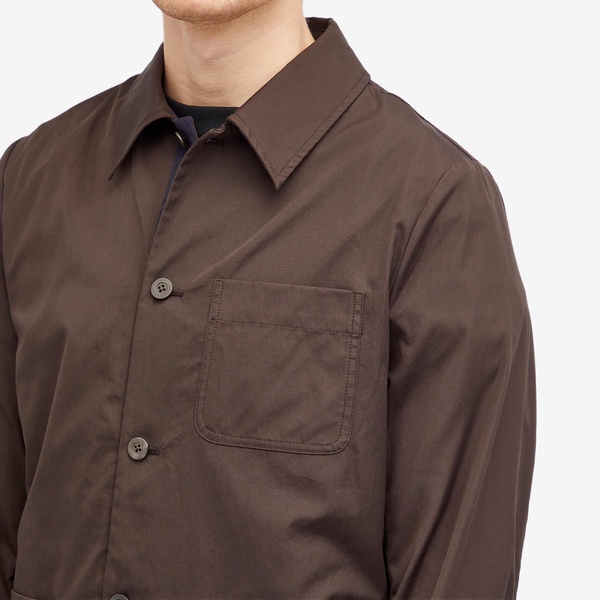 Dries Van Noten Collap Cotton Shirt Jacket