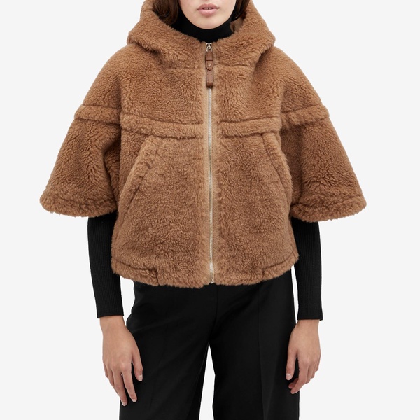 Max Mara Shearling Teddy Poncho