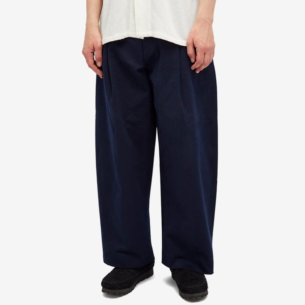 Studio Nicholson Sorte Deep Pleat Volume Twill Pant