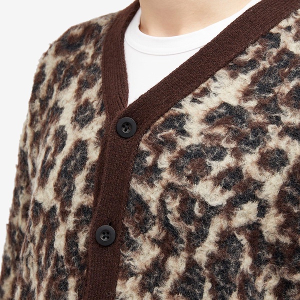 Junya Watanabe MAN x Acrylic Tam Leopard Print Cardigan