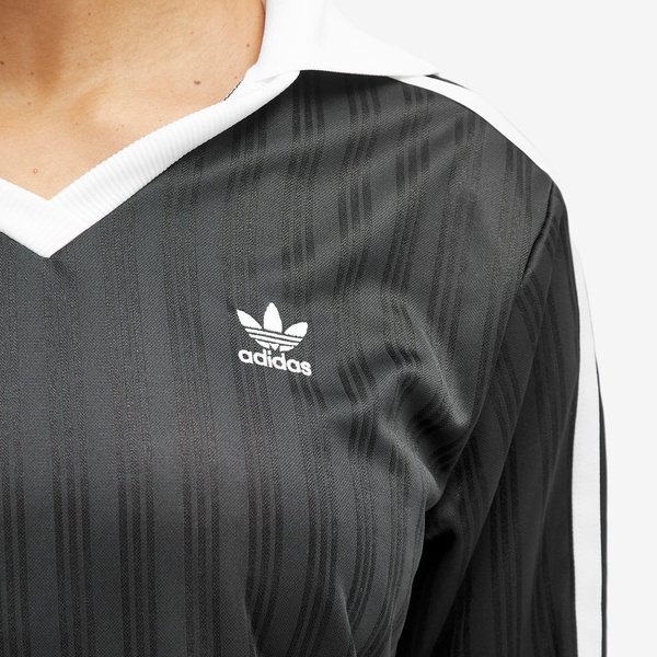 Adidas V-Neck Long Sleeve T-Shirt