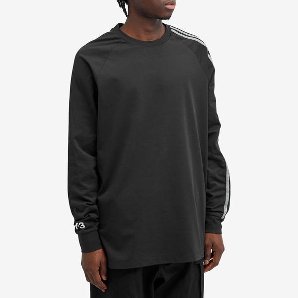 Y-3 3 Stripe Long sleeve T-shirt