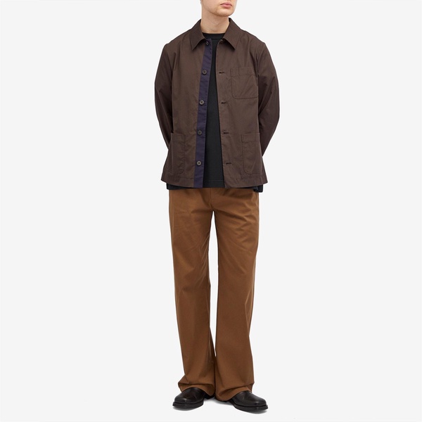 Dries Van Noten Collap Cotton Shirt Jacket