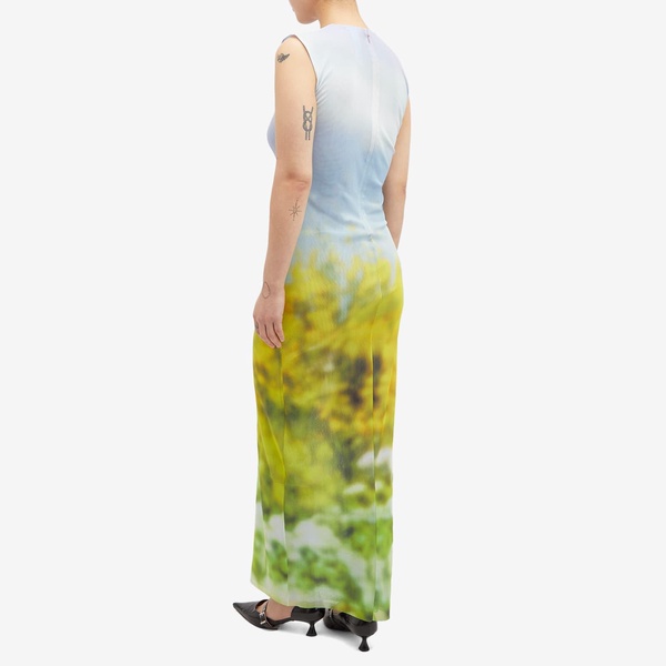 Acne Studios Women Blurred Print Maxi Dress