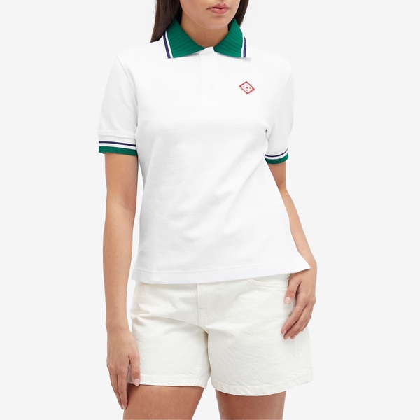 Casablanca Textured Pique Polo Top