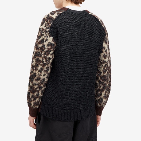 Junya Watanabe MAN x Acrylic Tam Leopard Print Cardigan