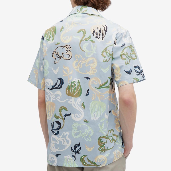 Lanvin Short Sleeve Patch Vacation Shirt