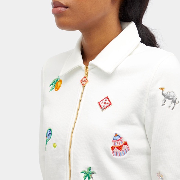 Casablanca Elements En Crayon Crop Track Jacket