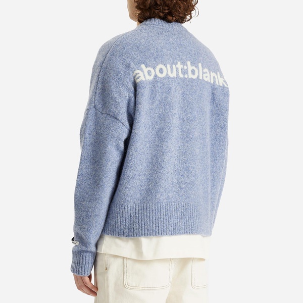 about:blank Mohair Knitted Logo Crewneck Jumper