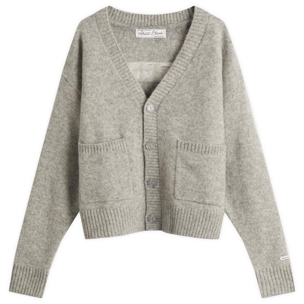 about:blank Mohair Knitted Logo Cardigan