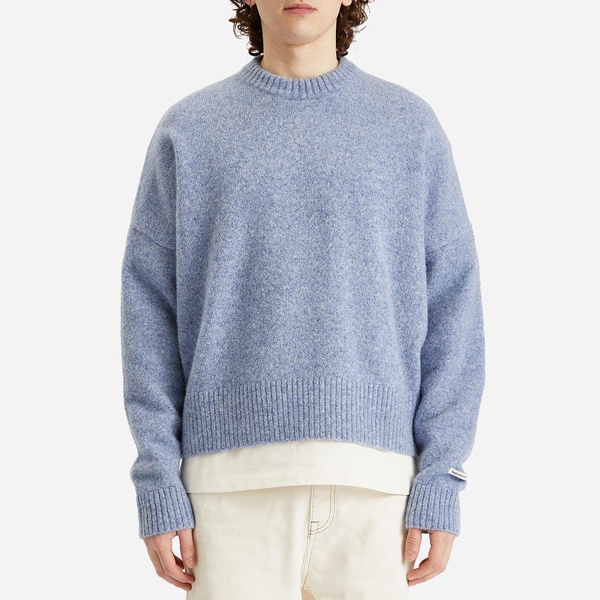 about:blank Mohair Knitted Logo Crewneck Jumper