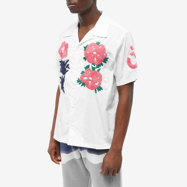 NOMA t.d. Flower & Cactus Hand Embroidery Vacation Shirt