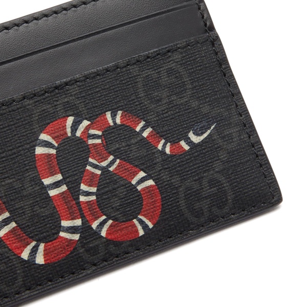 Kingsnake print GG Supreme card case