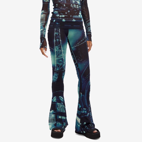 Jean Paul Gaultier Pigalle Print Mesh Trousers