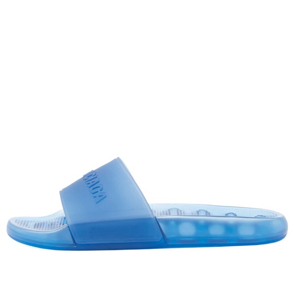 Men's Pool Transparent Slide Sandal  in Blue