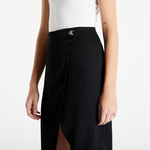 Calvin Klein Jeans Tie Detail Midi Skirt