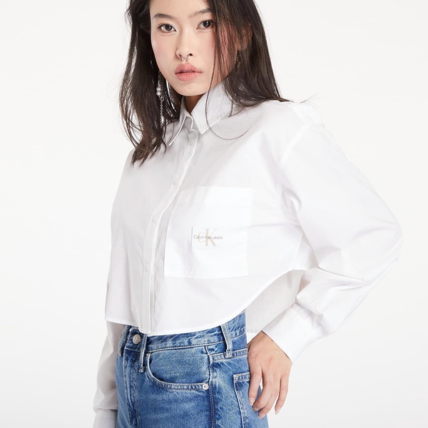 Shirt Calvin Klein Jeans Woven Label Cropped T-Shirt