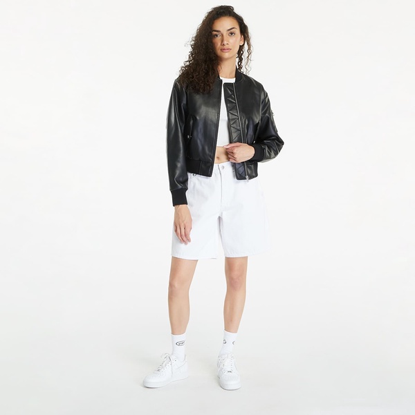 Calvin Klein Jeans Faux Leather Bomber Jacket